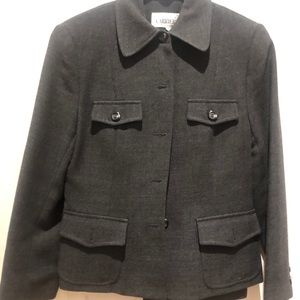 Femme de Carriere charcoal grey pant suit
